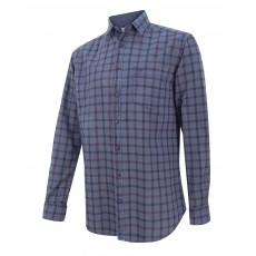 Hoggs of Fife Men's Braemar Check Shirt (Blue Check)