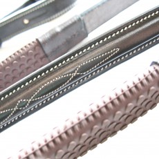 Mark Todd Fancy Stitch Reins (Havana) Mark Todd Fancy Stitch Reins (Havana)