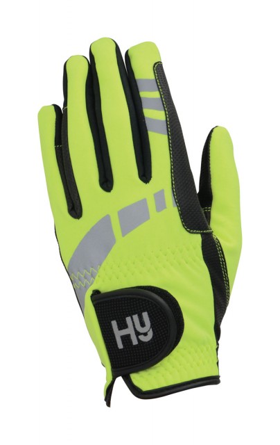 Hy5 Adults Extreme Reflective Softshell Gloves (Reflective Yellow)