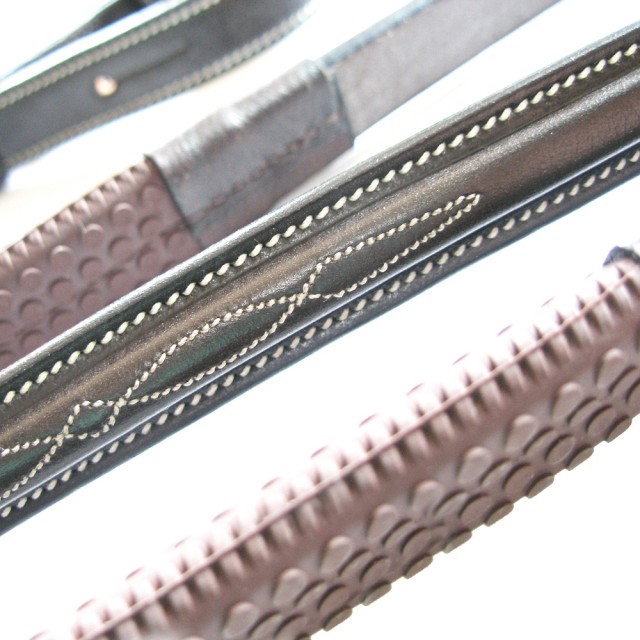 Mark Todd Fancy Stitch Reins (Havana)