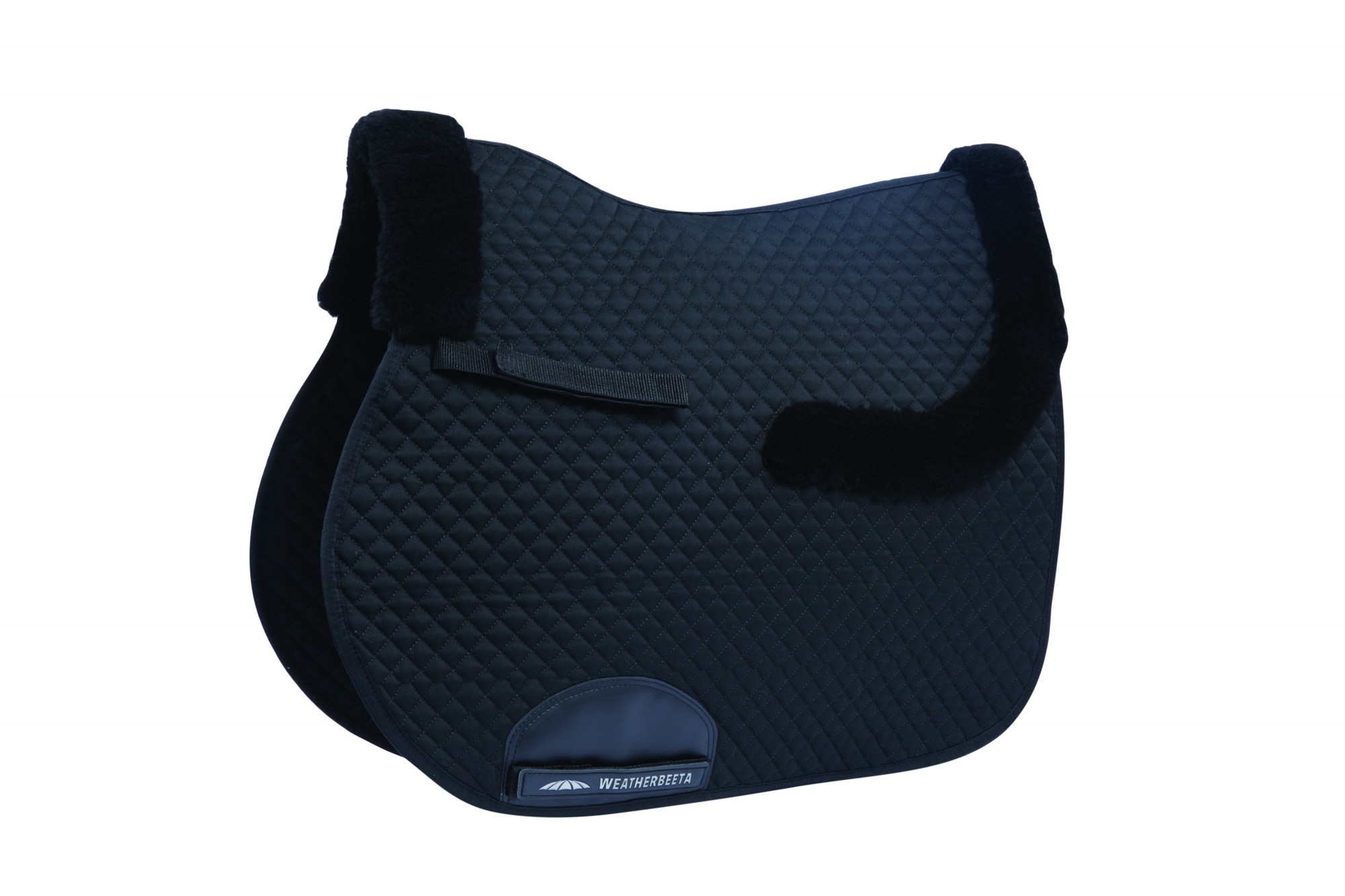 Weatherbeeta All Purpose Saddle Pad With Merino Edging (Black) Old