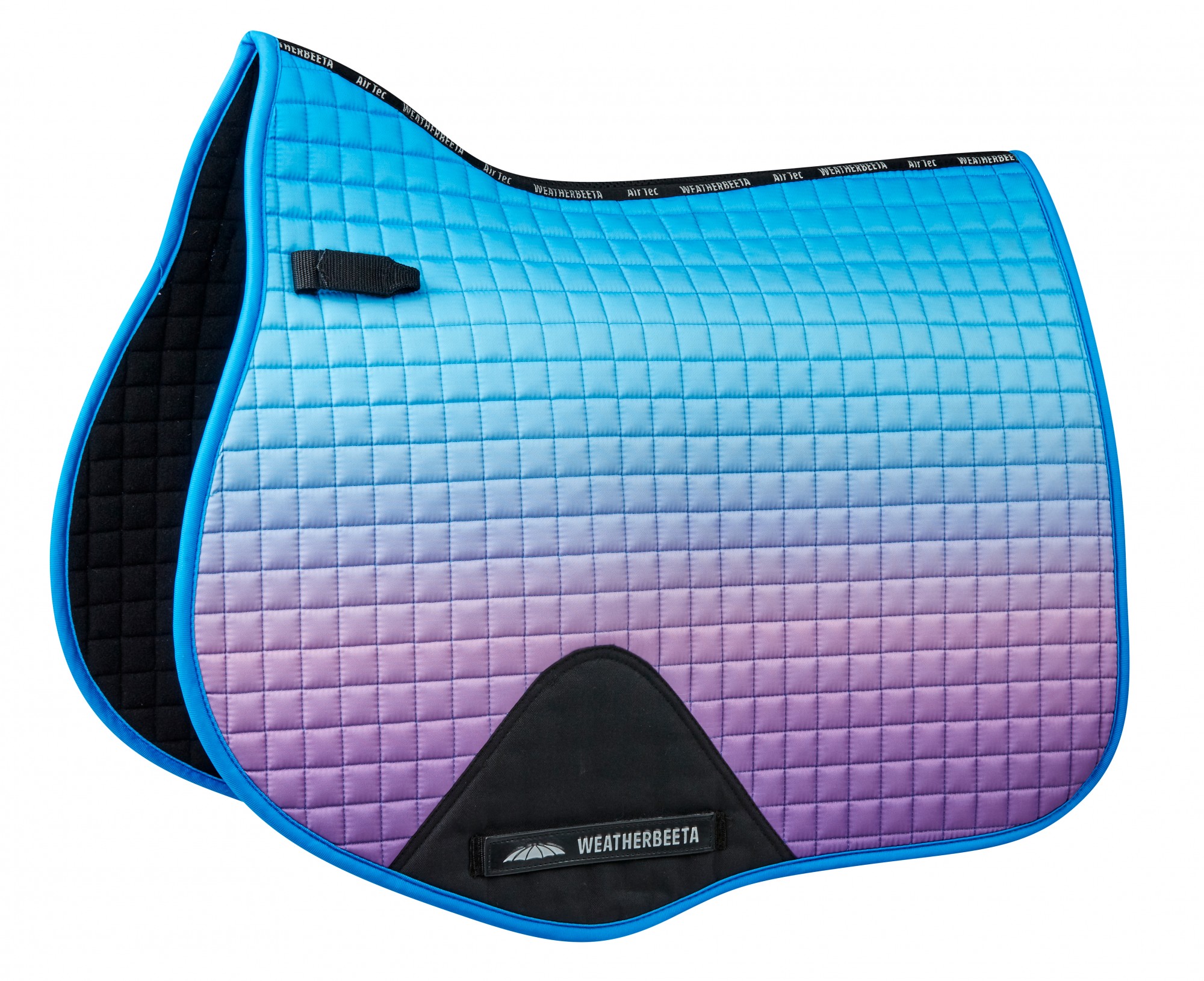 thumbnail image 2 of WeatherBeeta Prime Ombre Dressage Saddle Pad - Lagoon Mist Color, Full Size 2 of 3