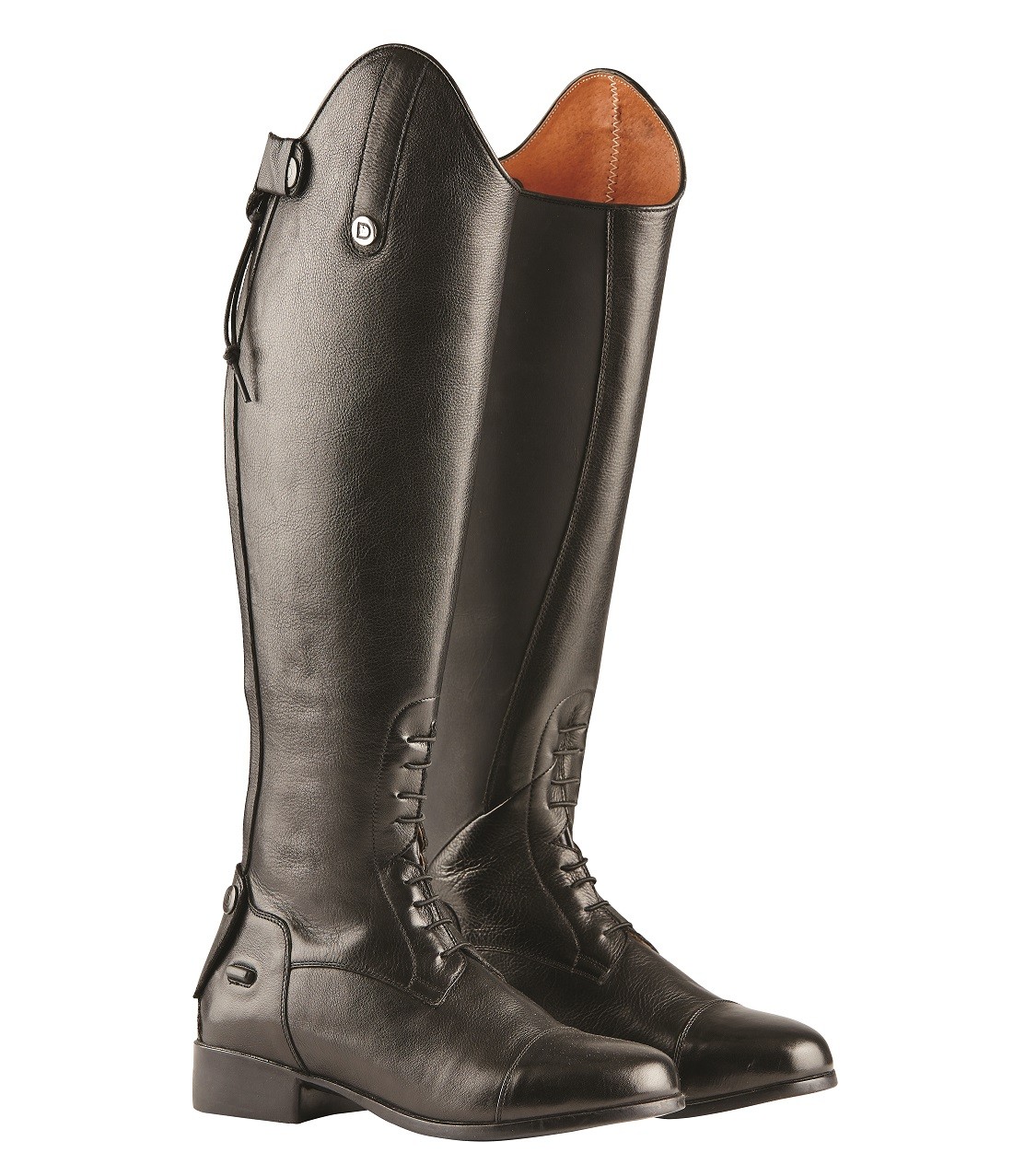 Adults 5 Dublin Holywell Ladies Tall Field Leather Boots Black Short Regular 
