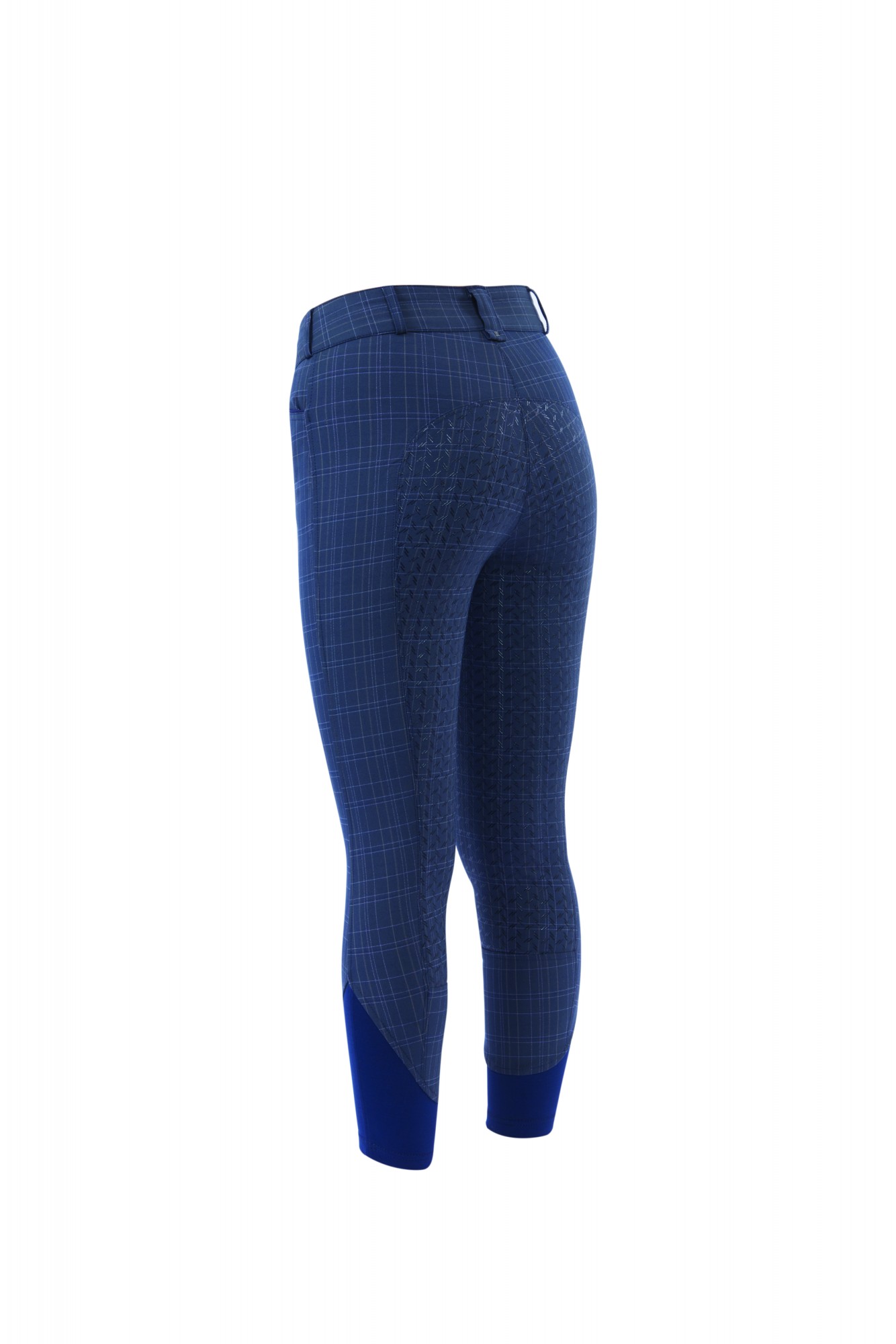 Dublin Ladies Prime Gel Full Seat Breeches (Navy Plaid) Old Dairy