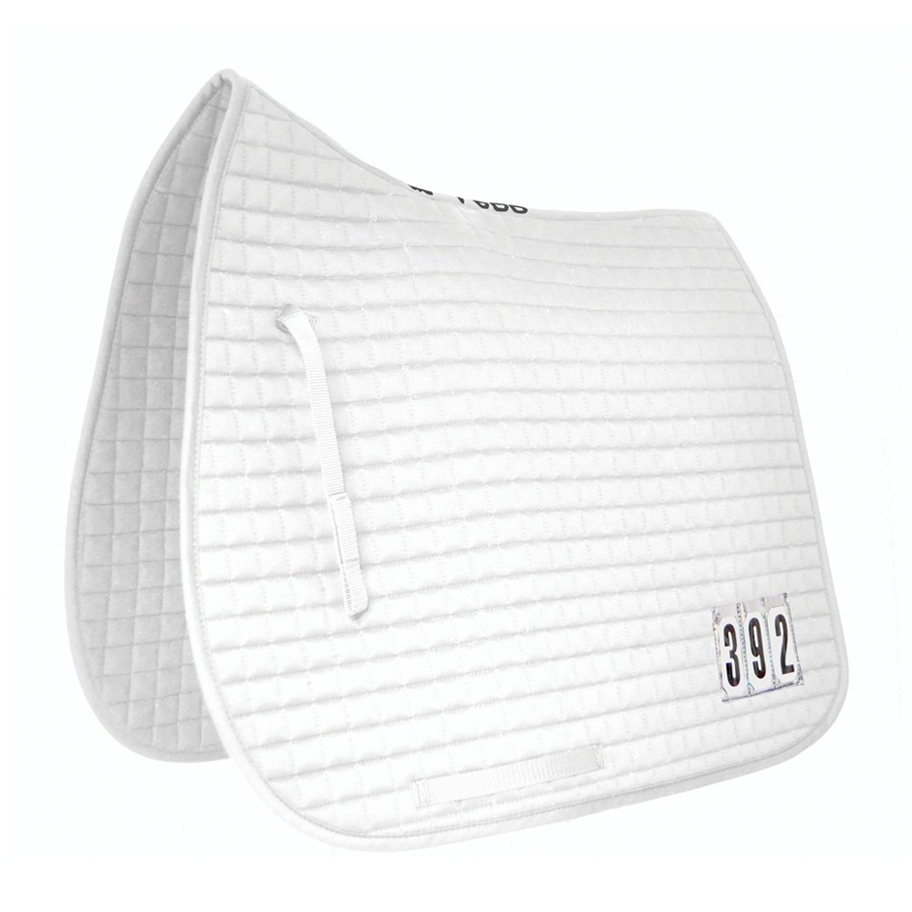 Mark Todd Dressage Pad With Competition Numbers White Old Dairy Saddlery