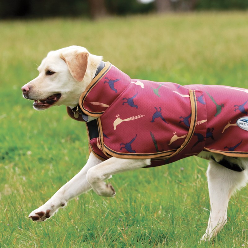 Weatherbeeta Comfitec Parka 1200D Deluxe Dog Coat (Burgundy Pheasant