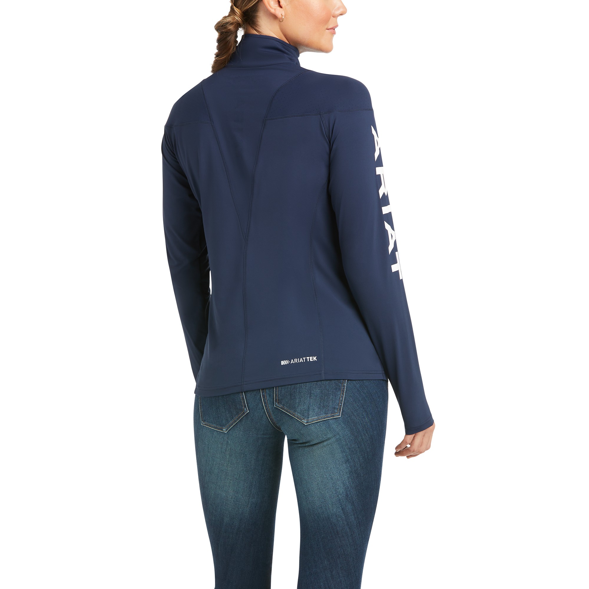 Ariat Women's Auburn 1/4 Zip Base Layer (Team Navy) Old Dairy Saddlery