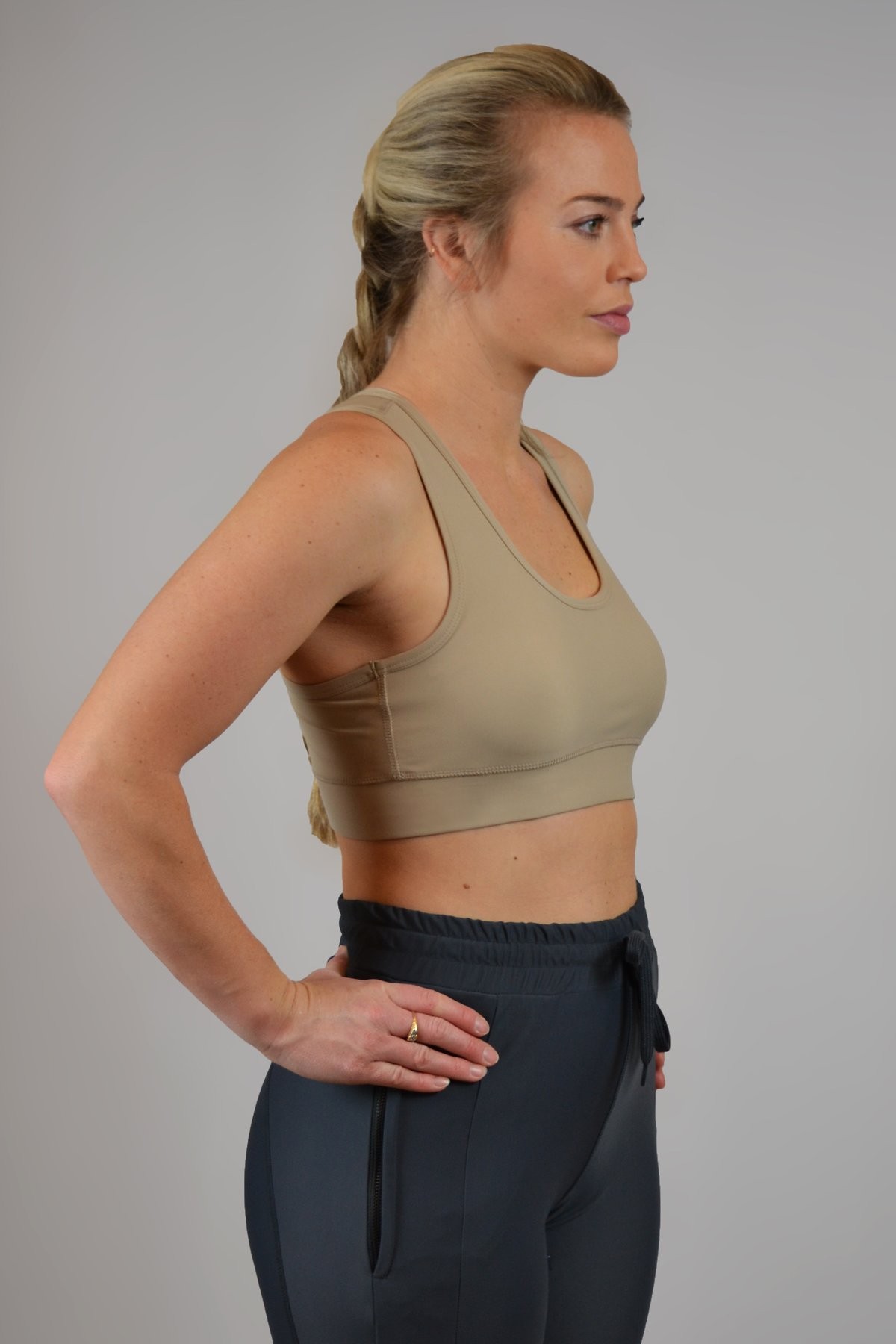 DVR Chiara ECONYL® High Impact Sports Bra (Sand) - Old Dairy Saddlery
