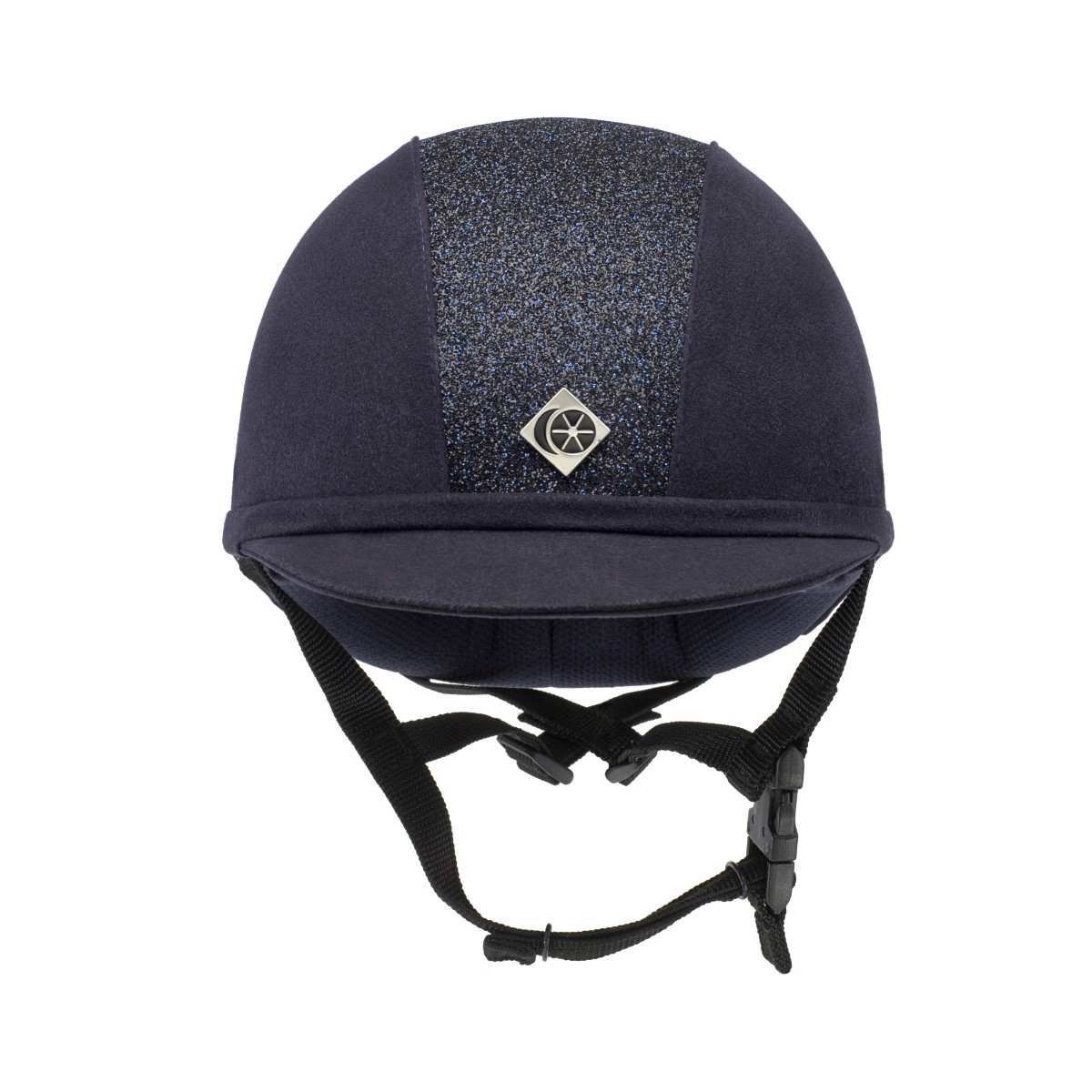 Charles Owen YR8 Sparkly Riding Hat (Navy) Old Dairy Saddlery