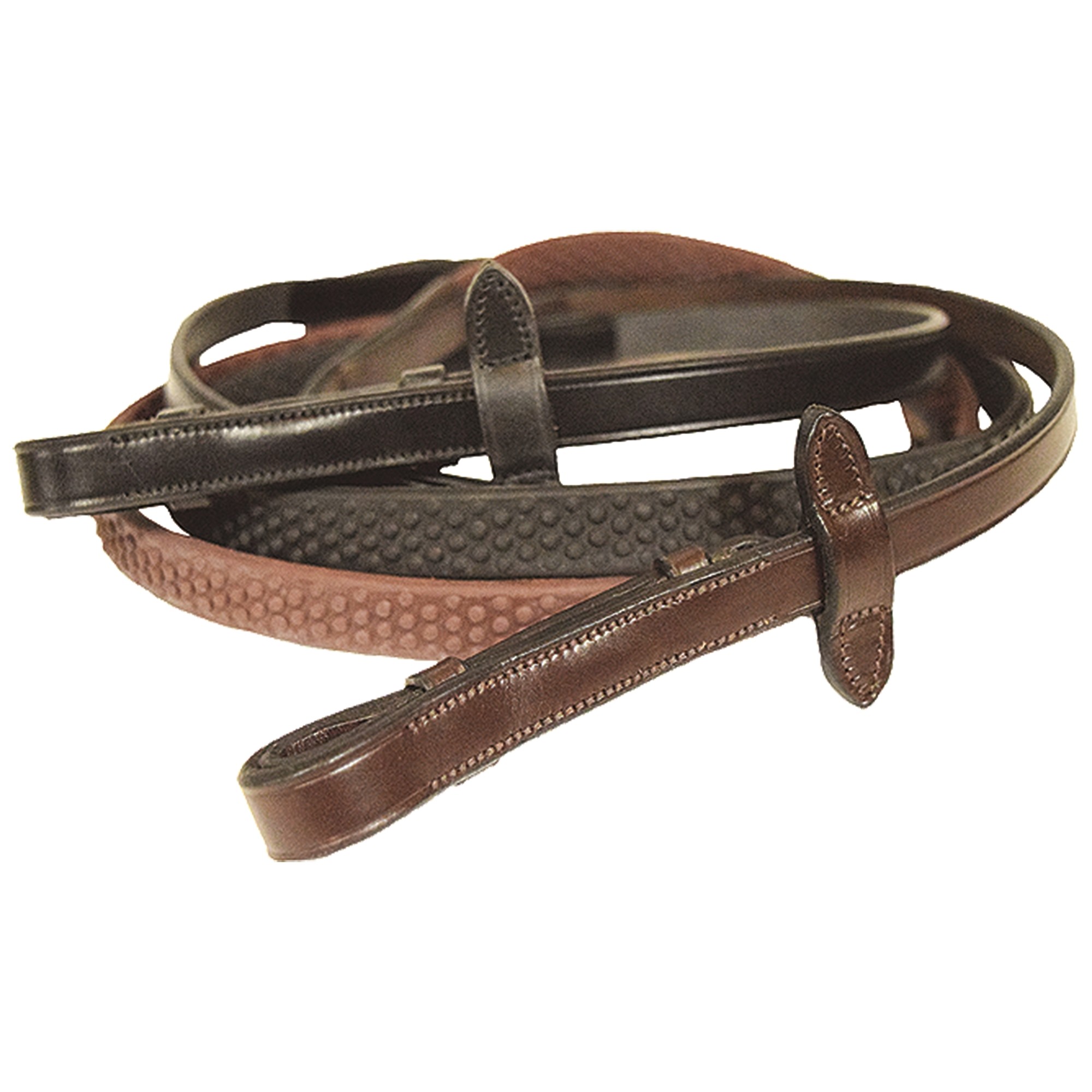 Mark Todd Soft Hold Rubber Reins Havana Old Dairy Saddlery
