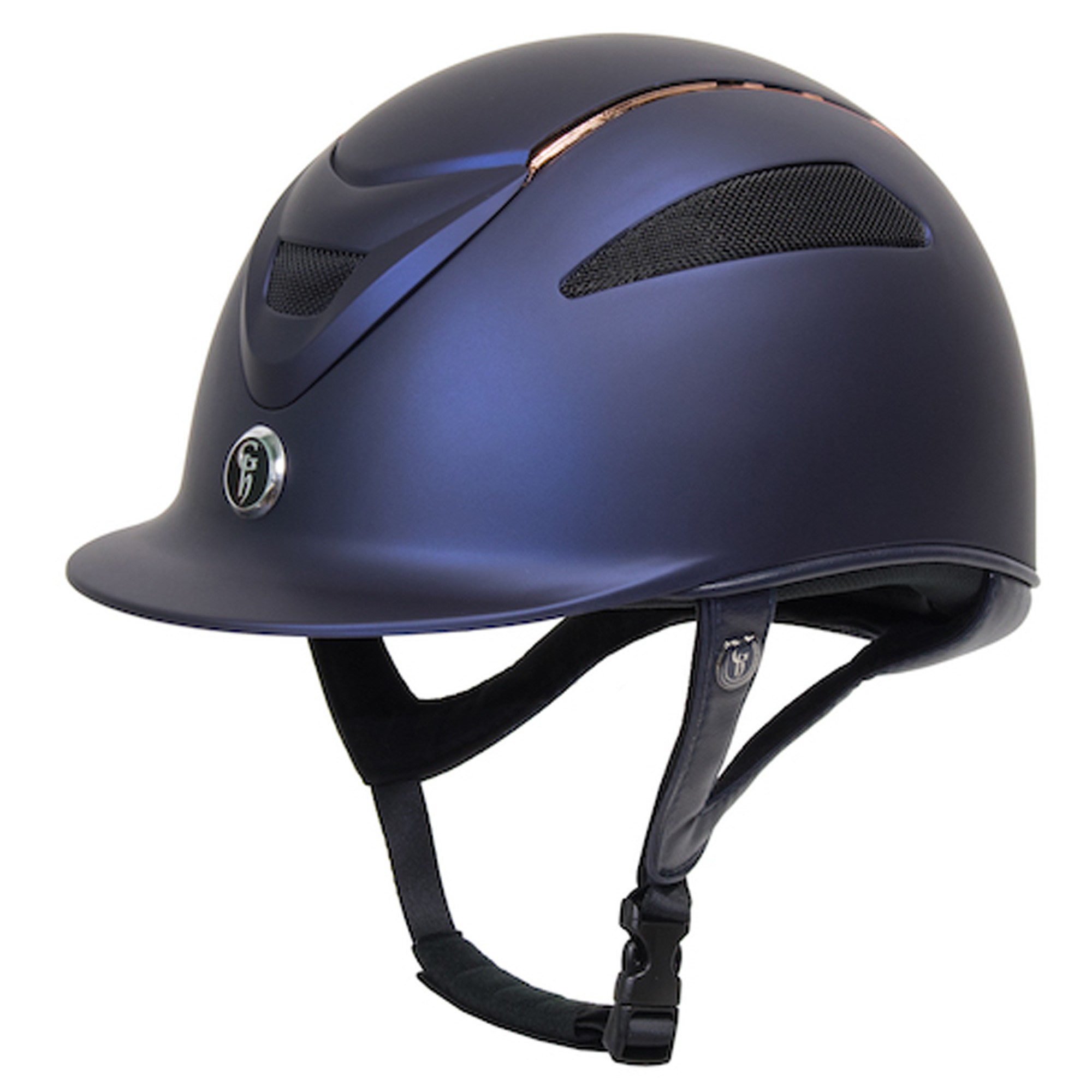 Gatehouse Conquest MKII Riding Hat in Black and Rose Gold Old Dairy