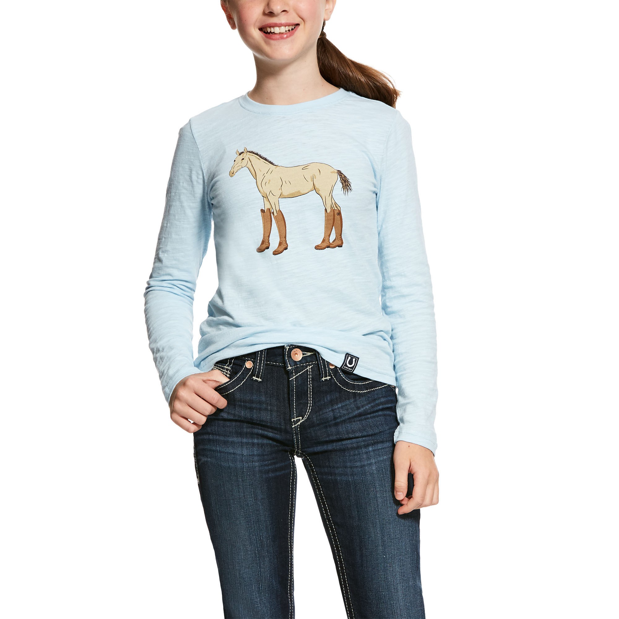 Ariat (Sample) Kid's Boots Long Sleeve TShirt Old Dairy Saddlery