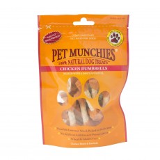Pet Munchies Natural Dog Treats (Chicken and Rawhide Dumbells)