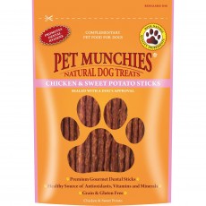 Pet Munchies Natural Dog Treats (Chicken and Sweet Potato Sticks)