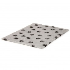 Danish Design Fleece Paw Blanket (Grey)