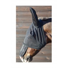 Hy Fly Mask with Sunshield & Ears (Black)