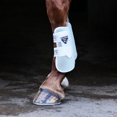 Equilibrium Tri-Zone Open Fronted Tendon Boots (White)