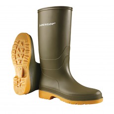 Dunlop Childrens Wellies (Dull Green)