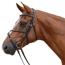 Albion KB Competition Snaffle Bridle with Grackle Albion KB Competition Snaffle Bridle with Grackle