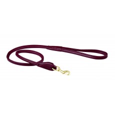 Weatherbeeta Rolled Leather Dog Lead (Maroon)