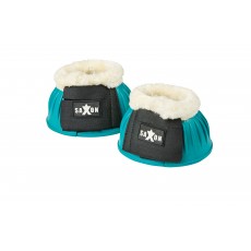 Saxon Fleece Trim Rubber Bell Boots (Turquoise/White)