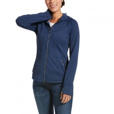 Ariat Women's Attain Full Zip Hoodie (Marine Blue)