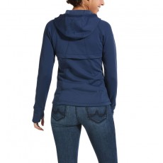 Ariat Women's Attain Full Zip Hoodie (Marine Blue)