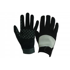 Dublin Adult's Cross Country Riding Gloves II (Black/Grey)