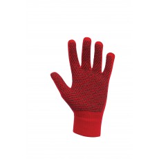 Dublin Adult's Magic Pimple Grip Riding Gloves (Red)