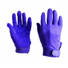 Dublin Adult's Track Riding Gloves (Purple)