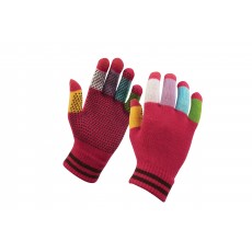 Dublin Child's Magic Pimple Grip Riding Gloves (Pink Multi)