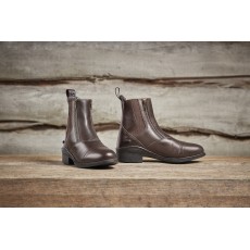 Dublin Ladies Evolution Double Zip Front Paddock Boots (Brown)