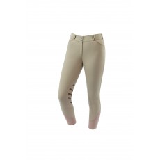 Dublin Ladies Prime Gel Knee Patch Breeches (Beige)