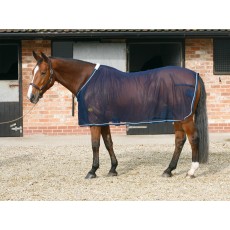 Mark Todd (Clearance) Mesh Cooler Rug (Navy & Silver)