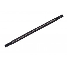 Collegiate Large Diamante Browband (Black)