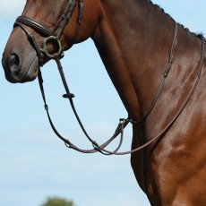 Collegiate Syntovia+ Plain Flat Running Martingale (Brown)