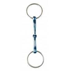 JP Korsteel Blue Steel Jointed Loose Ring Snaffle Bit