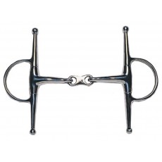 JP Korsteel Stainless Steel French Link Full Cheek Snaffle Bit