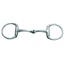 JP Korsteel Stainless Steel Jointed Eggbutt Snaffle Bit