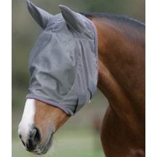 Mark Todd Fly Mask With Ears (Grey)