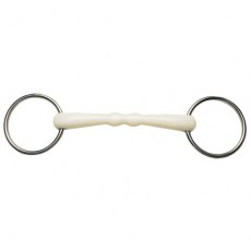 Korsteel Flexi Loose Ring Mullen Mouth Snaffle Bit (Ivory)