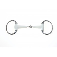 Korsteel Flexi Mouth Jointed Eggbutt Snaffle Bit (Ivory)