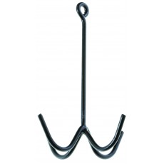 Roma 4 Pronged Bridle Hook (Black)