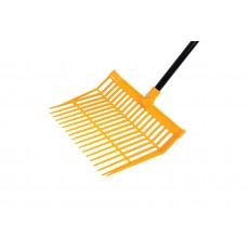 Roma Brights Revolutionary Stable Rake With Handle (Orange)