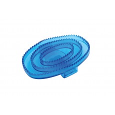 Roma Clear Rubber Curry Comb (Blue Large)