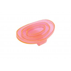 Roma Clear Rubber Curry Comb (Pink Large)