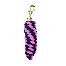 Roma Cotton Brass Snap Lead (Pink/Navy)