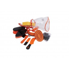 Roma Cylinder 9 Piece Grooming Kit (Orange)