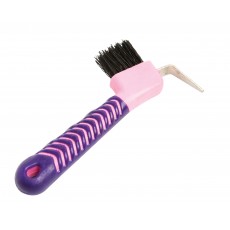 Roma Deluxe Soft Grip Hoof Pick (Pink/Purple)