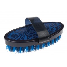 Roma Equi Leather Back Soft Touch Body Brush (Blue)
